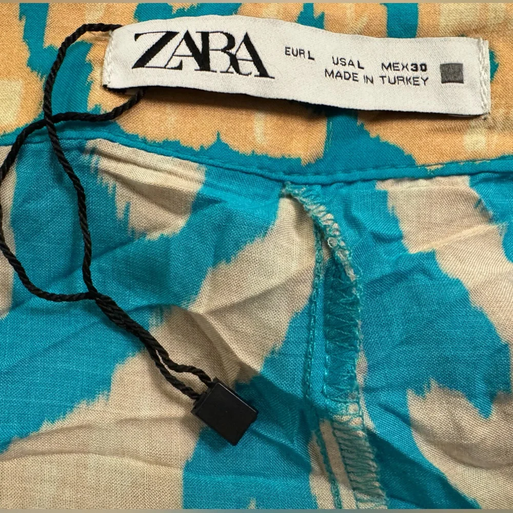Zara Palazzo Lightweight Printed High Waisted Pants Women’s Size Large (NWOT)